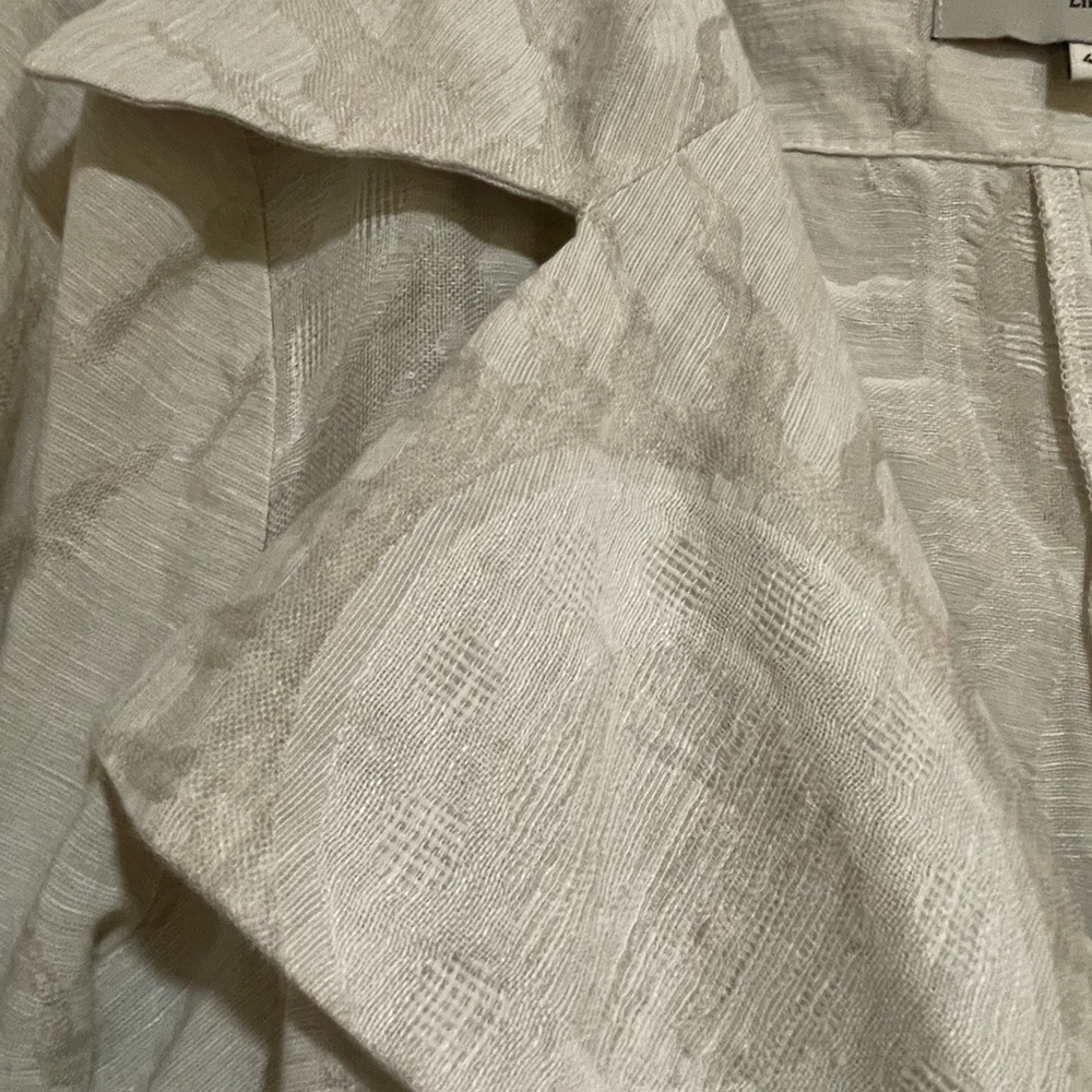 Ivan Grundahl Cream Women's linen wrap Jacket - Picture 5 of 5